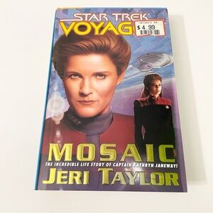 Vtg 1996 Star Trek Voyager Mosaic Book Jeri Taylor